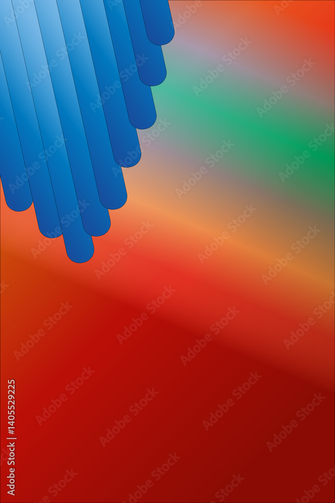 Poster spectrum abstract background. abstract smooth stripes with a spectrum of blurred colored lines in va