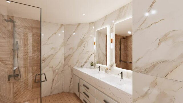 modern bathroom interior sink