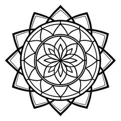 black and white flower