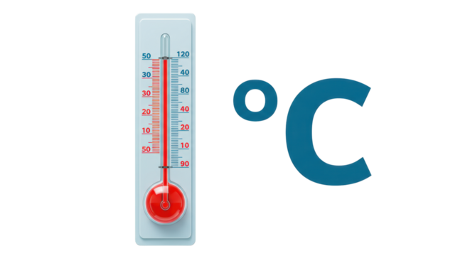 Isolated Thermometer