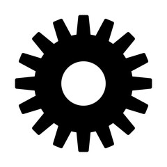 Cogwheel Gear Mechanism Solid Icon