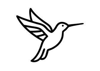 Fototapeta premium hummingbird. bird animal icon.