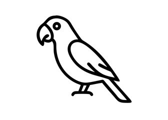 Fototapeta premium parrot. bird animal icon.