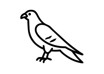 Fototapeta premium hawk. bird animal icon.