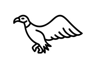 Fototapeta premium condor. bird animal icon.