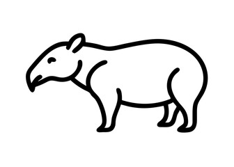 Obraz premium tapir. animal icon.