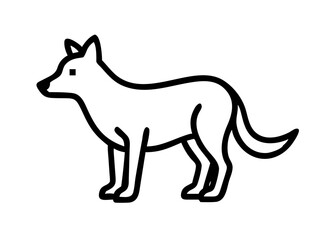 dingo. animal icon.