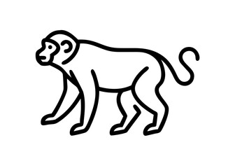 Obraz premium chimpanzee. animal icon.