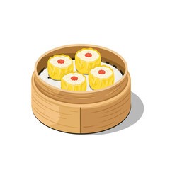 Siu Mai in steamer Cantonese food