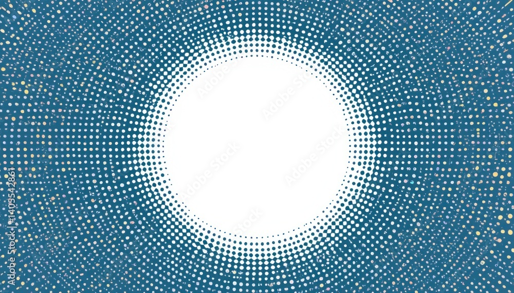 Aufkleber dynamic circular pattern design abstract art studio digital artwork vibrant colors aerial view creat
