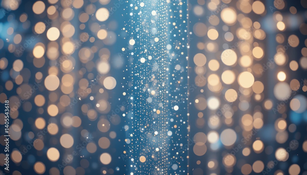 Poster sparkling bokeh light effect studio space digital art abstract close-up enchanting atmosphere