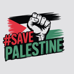  save Palestine vector design illustration.