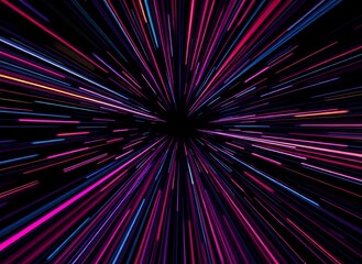 Dynamic Light Speed Abstract Background ;