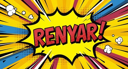Fototapeta premium Pop! The Renyar Effect AI Generated