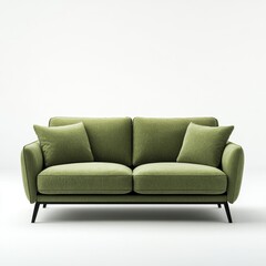 Two-seater sofa in sage green