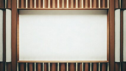 Blank white sign in a wooden frame.  Perfect for your message.