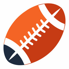 Obraz premium American football ball icon vector on white background.