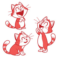 set of cartoon animals