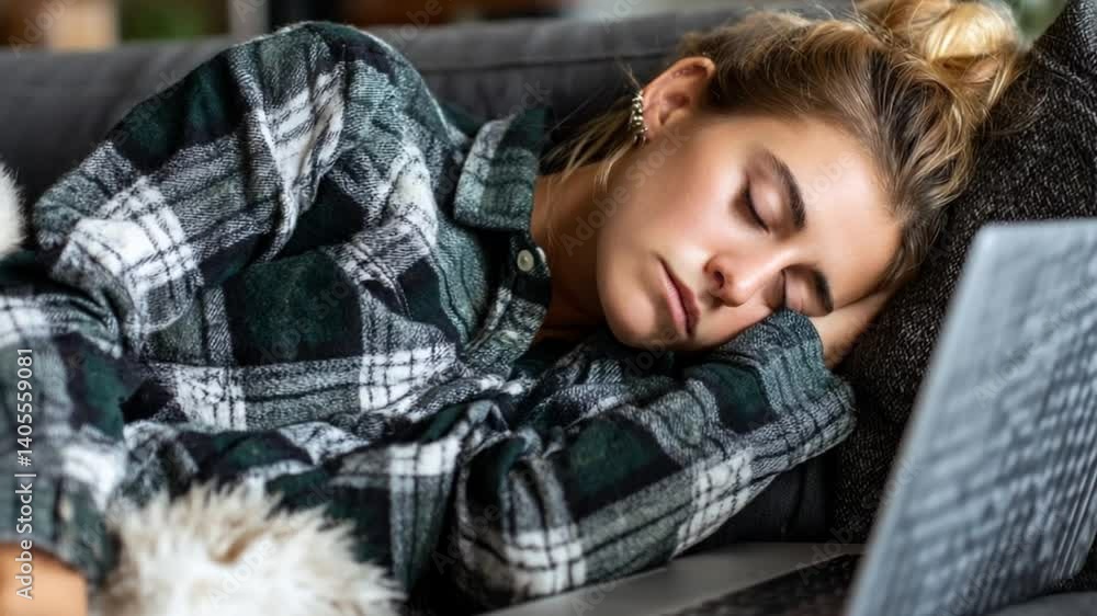 Poster student faces internet fatigue and insomnia while studying generative ai