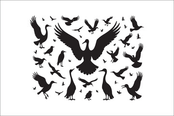 Bird Silhouette Bundle | Flying Birds Vector Clipart | SVG, PNG, EPS for Cricut & Laser Cutting

Birds Vector Silhouettes | Wildlife Animal SVG Files | Digital Bird Clipart for Crafts & Decor

Flying 