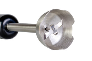 Stainless Steel Immersion Blender Blades Close-Up Detail