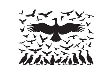 Bird Silhouette Bundle | Flying Birds Vector Clipart | SVG, PNG, EPS for Cricut & Laser Cutting

Birds Vector Silhouettes | Wildlife Animal SVG Files | Digital Bird Clipart for Crafts & Decor

Flying 