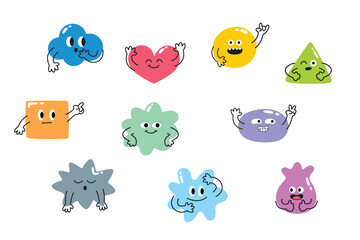 Funny Abstract Mascot Illustration