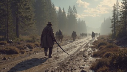 Lonely wanderers in the wilderness