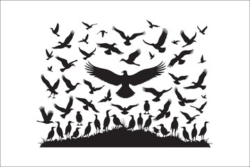 Bird Silhouette Bundle | Flying Birds Vector Clipart | SVG, PNG, EPS for Cricut & Laser Cutting

Birds Vector Silhouettes | Wildlife Animal SVG Files | Digital Bird Clipart for Crafts & Decor

Flying 