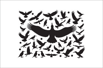 Bird Silhouette Bundle | Flying Birds Vector Clipart | SVG, PNG, EPS for Cricut & Laser Cutting

Birds Vector Silhouettes | Wildlife Animal SVG Files | Digital Bird Clipart for Crafts & Decor

Flying 