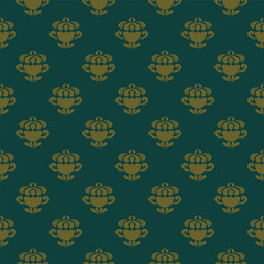 Damask pattern vector Perfect for bed sheets, carpets, and wallpapers, the seamless, vintage patterns add a touch of classic luxury to any fabric.