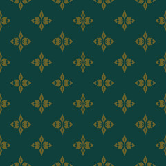 Damask pattern vector Perfect for bed sheets, carpets, and wallpapers, the seamless, vintage patterns add a touch of classic luxury to any fabric.