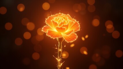 Golden radiance blooms