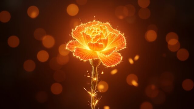 Golden radiance blooms