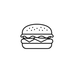 Fototapeta premium Burger icon 
