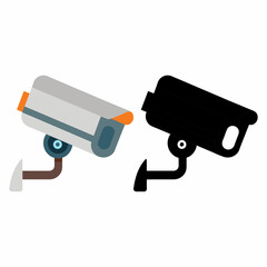 CCTV Surveillance Camera Icon Vector Art
