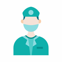 Surgeon Character Vector Illustration