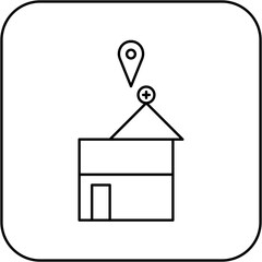 hospital location icon design