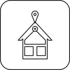 hospital location icon design