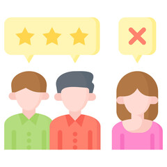Fototapeta premium Customer Review Icon