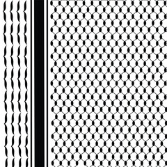 Palestine Scarf pattern Arabic Black kufiya arabian .muslims 