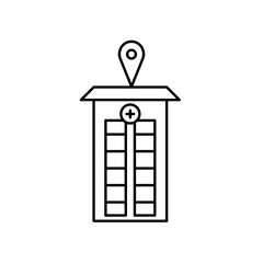 hospital location icon design