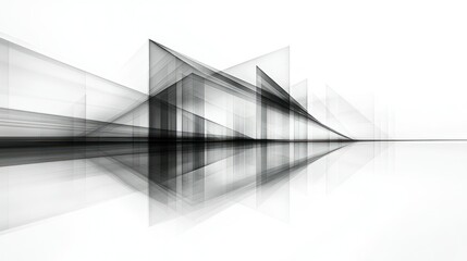Fototapeta premium Abstract architectural perspective