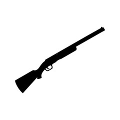 Shotgun Silhouette vector illustration