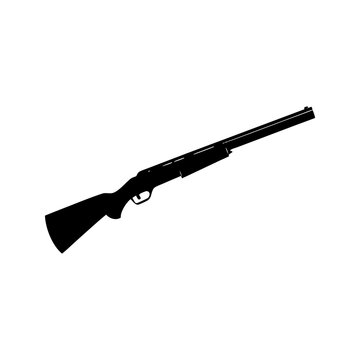 Shotgun Silhouette vector illustration