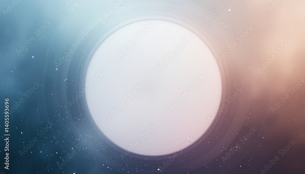 Poster cosmic event celestial sphere in space abstract imagery mystical environment digital art surreal con
