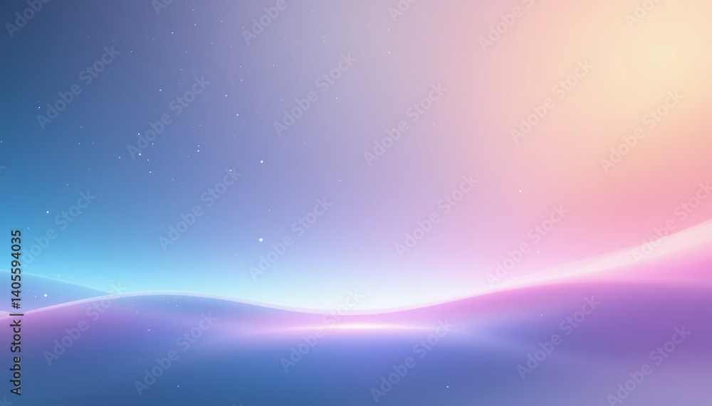 Poster serene colorful gradient background abstract digital art digital environment soft light peaceful con