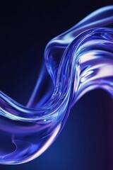 Abstract wave fluid texture render 
