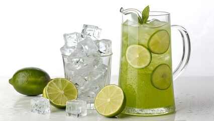 Fototapeta premium mojito cocktail with lime