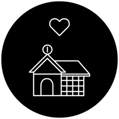 love hospital icon design